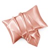 HommxJF Rose Gold King Size Satin Pillowcase Set of 2