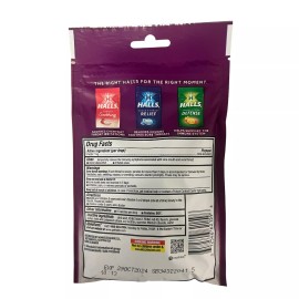 HALLS 3X HALLS Throat Soothing Cool Berry Flavor Cough Drops 3 Bags 75 Total Drops