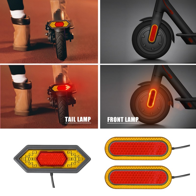 Electric Scooter LED Turn Signal Light Tail Light Headlight with