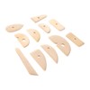 11pcs Pottery Trimming Tool Professional Wood Pottery Foot Shaper Tool