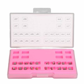 20PCS Teeth Brackets 0.022in 345 Hooks Highly Polished Professional Tooth Brace Brackets