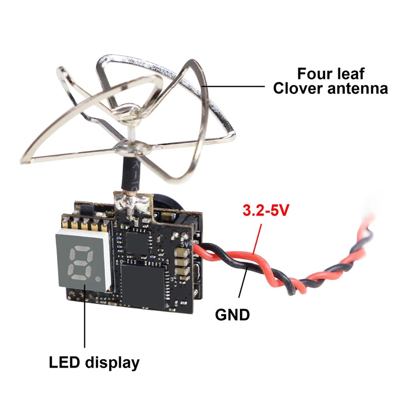 AKK C163 Super Mini 5.8GHZ 40CH 200MW FPV Transmitter 600TVL
