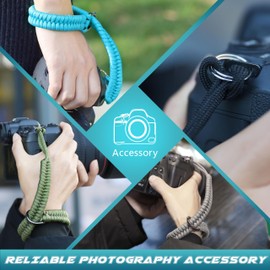 SUNYA Camera Wrist Strap for Photographers Paracord Rope Camera Hand Strap Compatible for DSLR or Mirrorless Camera