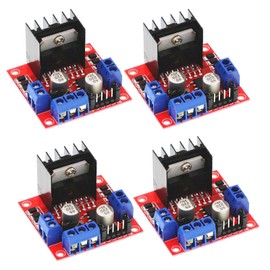 GERUI 4 pcs L298N Motor Drive Controller Board Module Dual H Bridge DC Stepper Module for Arduino