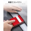 padike Men's Business Card Holder, Thin, Upgraded, Microfiber Leather, Magnetic