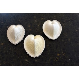 Florida Shells and Gifts 3 Beautiful White True Heart Cockle Shells (1 -1.5") Beach Wedding Crafts Decor