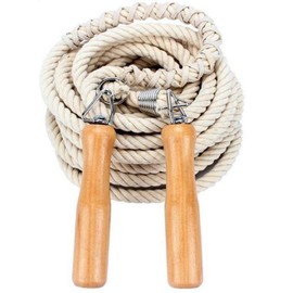 Mythical Square Large Jump Rope, Wood Pattern, Cotton Linen, Associations, Jump Rope, Indoor, Competition, Sports, Rope, 32.8 ft (10 m)