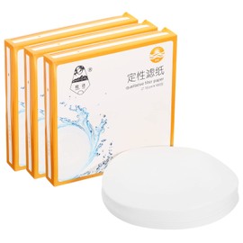 PATIKIL 300Pcs 15cm Qualitative Filter Paper Circles, Fast Speed Round Laboratory Filter Paper Chemical Industrial Oil Testing Funnel Filter Paper