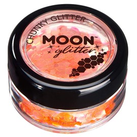 Moon Glitter Iridescent Piece Glitter – 100% Cosmetic Glitter for Face, Body, Nails, Hair and Lips – 3 g