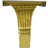 Victorian Picture Rail Hooks in Solid Brass 10 pc (Brass)