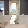 2pcs Door Sticker PVC Material 3D Visual Effects Easy Cleanable