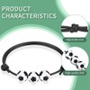 Pack of 12 Football Bracelets with Adjustable Woven Cord, Football