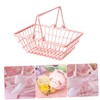 2pcs Shopping Basket Little Basket with Handle Fall Mini Shopping