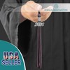 Endea Graduation Mixed Triple Color Tassel with Silver Date Drop