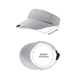 SATINIOR 5 Pieces Athletic Mesh Visor Sun Visor Adjustable Sun Sports Visor for Men Women Daily Running Outdoor Sports