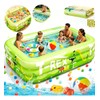 CDDGL Alberca Inflable Dinosaurios Grande Piscina Tre Nivele Con Accesorios,rectangular