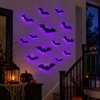36-Piece LED 3D Halloween Bat Wall Decorations – Light-Up Flying