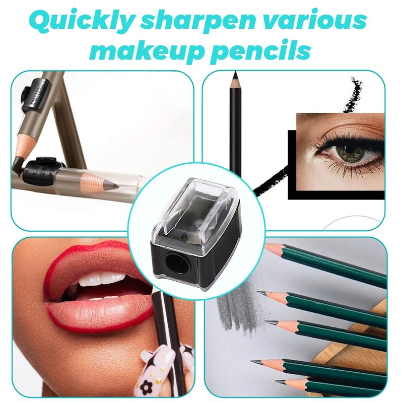 SGERUFZ 2 x Universal Makeup Sharpener Sharpener, Handy for On