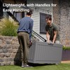 EAST OAK Outdoor Storage Box, 90 Gallon Deck Box, Waterproof