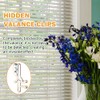 12 PCS Hidden Channel Valance Clips, 1-7/8inch Clear Plastic Blinds