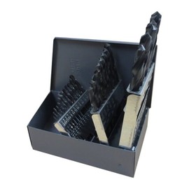 Gyros 45-32026 Premium (Made in USA) Industrial Grade High Speed Steel Black Oxide Drill Bit Set (26 Piece)