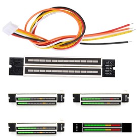 Redxiao 7V-12V 100mA Stereo Display, Dual 12-Level Stereo Display, Audio Level Display, with AGC Mode, Adjustable for Professional Level Display