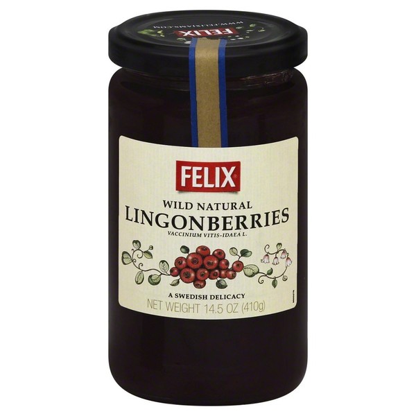 Felix Lingonberry Jam, 14.5 oz (Pack of 6)