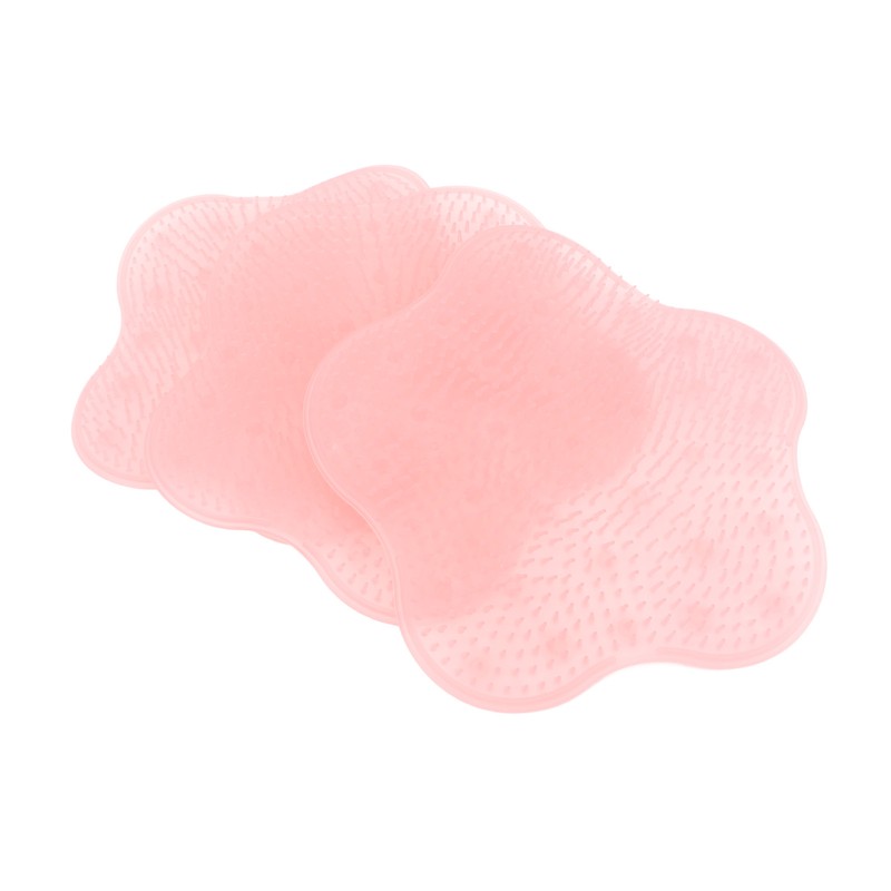 3PCS Shower Foot and Back Scrubber Silicone Wall Mounted Bath