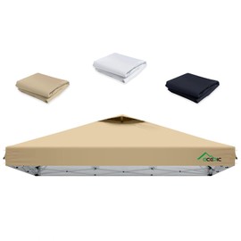 10x10 Canopy Replacement Top with Air Vent(Khaki,Top Only)