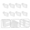 FELTECHELECTR 8pcs Refrigerator Dividers Transparent Drawer Separator for Side Door
