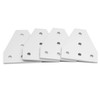 Befenybay 8 Pieces/Set Corner Bracket Plate Surface Anodic Oxidation Silver