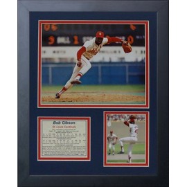Legends Never Die "Bob Gibson Vertical Framed Photo Collage, 11 x 14-Inch, (11037U)