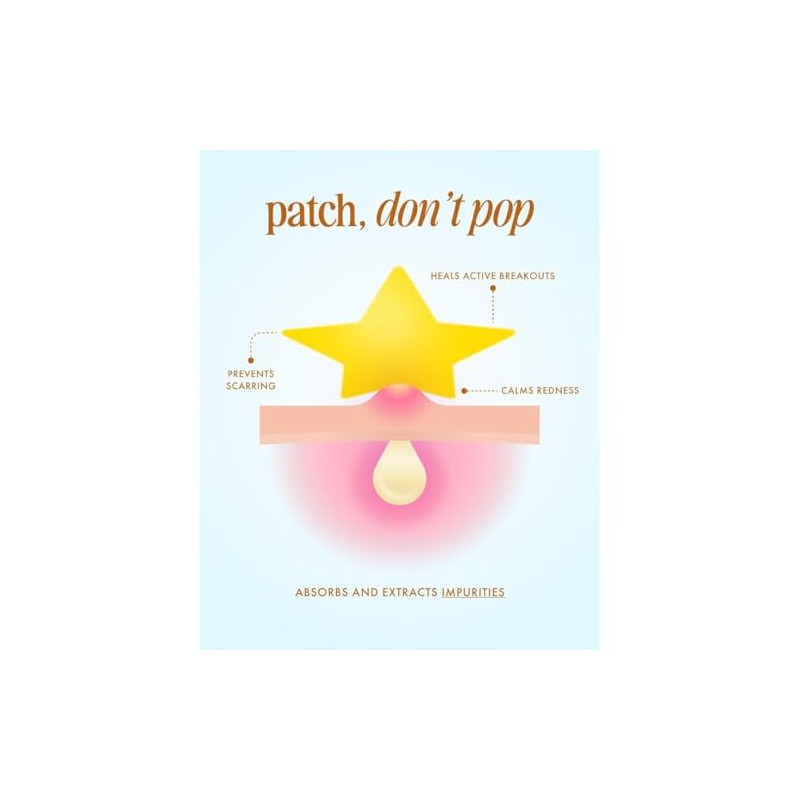180 parches de Estrellas y Corazones Brillantes. Parches para acné.