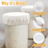10 Pcs Sourdough Jar Cover, Sourdough Starter Jar Cover Cloth,Wide