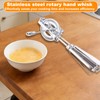 Dual Rotary Hand Egg Beater, Stainless Steel Rotary Hand Whisk