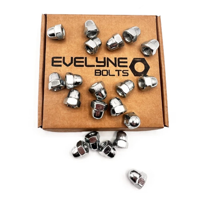 M8 (8mm) Dome Nuts Set - Steel Cap Nut -