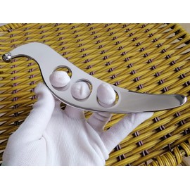 NCCYOOT Gua sha Tool gua sha Stainless Steel iastm Tool Gussha Massage Tool Muscle Scraping Tool for Soft Tissue Therapy and Reduce Arms,Back, Legs, Neck Muscle Pain(zhisandong)………