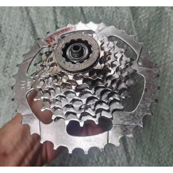 Fit DNP Chrome-Plated 11-12-13-tooth One-34T Bicycle 9-Speed Cassette Flywheel