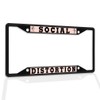 Fastasticdeals Metal Insert License Plate Frame Social Distortion Weatherproof Car