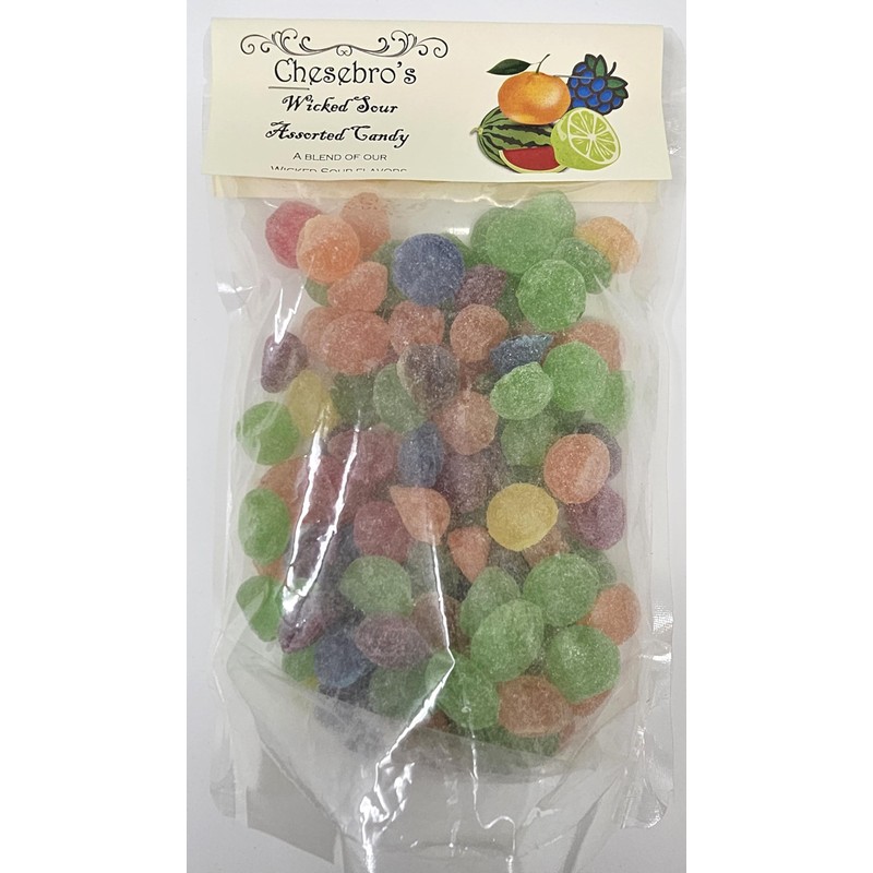 Wicked Sour Assorted Kettle-Cooked Hard Candy Drops, 14 oz.