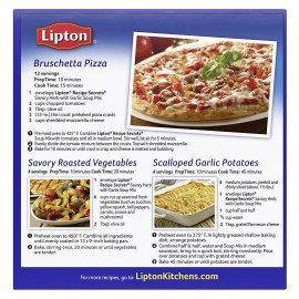 Lipton Recipe Secrets Savory Herb with Garlic Soup & Dip Mix, 2.4 oz (Pack of 4)