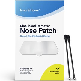 Melting Pore Strips Blackhead Remover: Sebum Softener, Pore Minimizer Strips & Blackhead Remover Tool - Hypoallergenic Tested Korean Skincare Pore Refining - 3-Step Nose Pore Treatment Patches, 5 Kits
