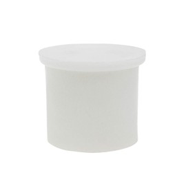 Coshar Curtain Rod Finials Window Drapery End Plastic Cap End for 28mm Drapery Pole, 10pcs, 33mm x 40mm, White