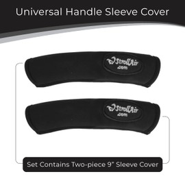 StrollAir - Universal Handle Sleeve Cover for Stroller Grip Bar - Comfortable, Ergonomic, Luxurious, Durable, Easily Washable (9 Inches)