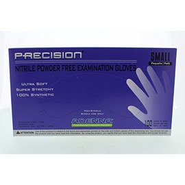 Adenna PCS772 Precision Nitrile PF Exam Gloves, Small, 100 Count (Pack of 10)