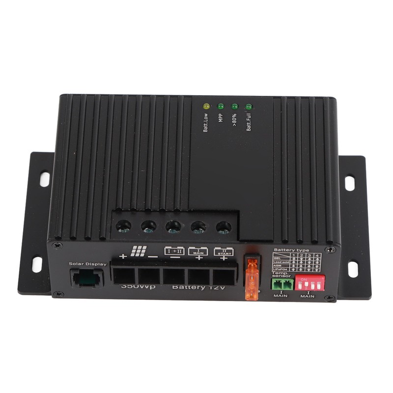 MPPT Solar Charge Discharge Controller Dual Battery Charging 12V Solar