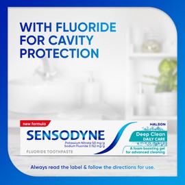 Sensodyne Toothpaste, Deep Clean Daily Care, 100g
