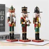 SurpriseSeptember Christmas Nutcracker Ornament,12 inch Traditional Painted Wooden Nutcracker Soldier