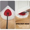 4 Pack Spin Mop Replacement Head with 1 Rotating Mop
