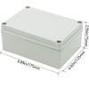Zulkit Junction Box ABS Plastic Dustproof Waterproof IP67 Junction Boxes